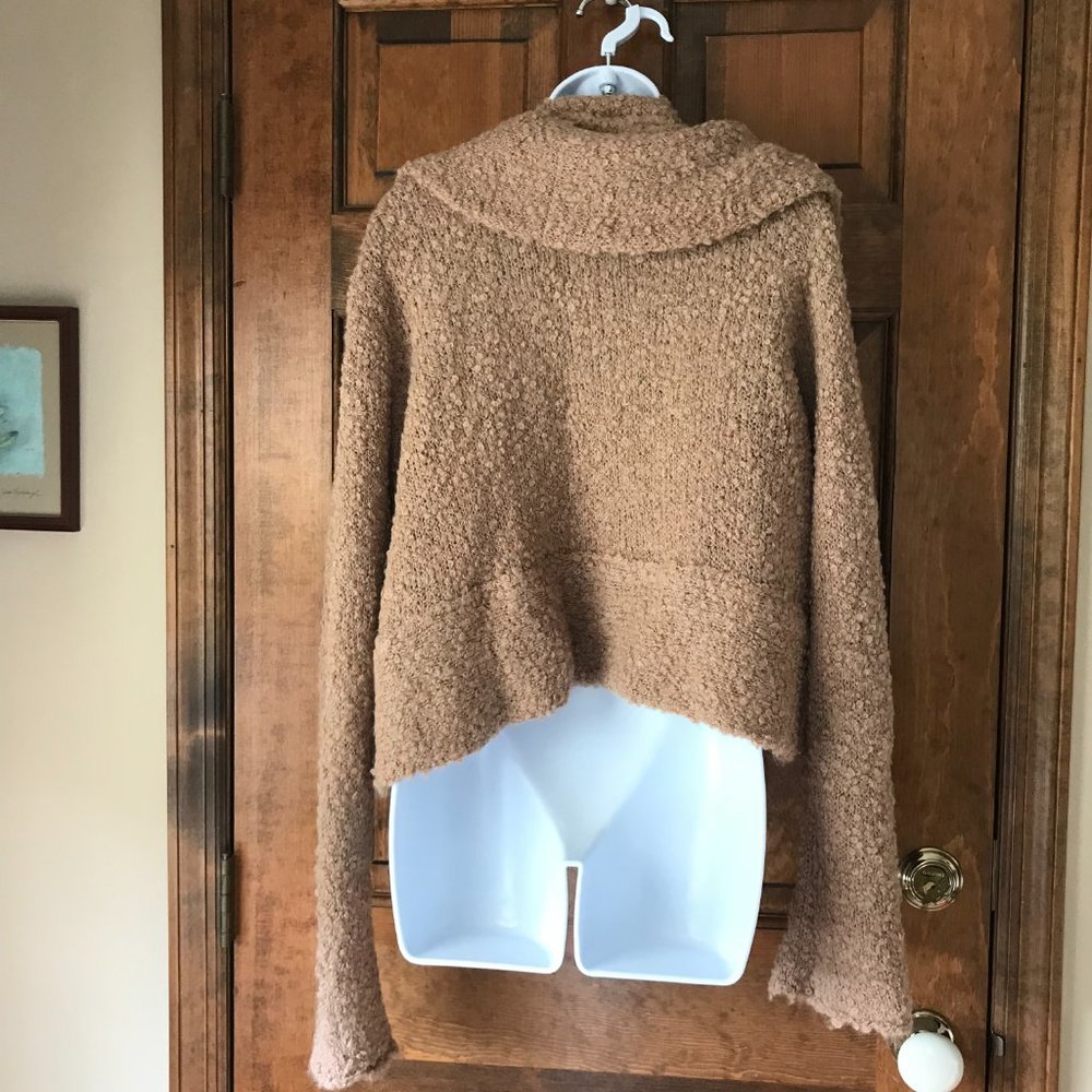 G.I.L.I. Brown Textured Open-Front Sweater - Picture 7 of 12